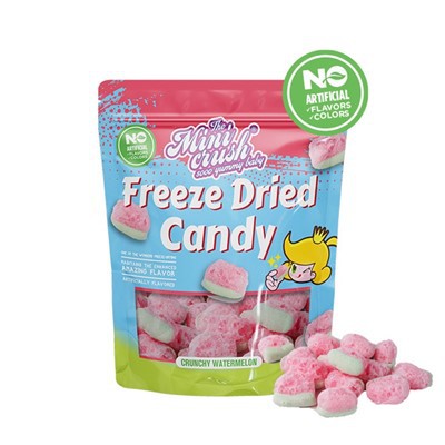 ಫ್ರೀಜ್ ಡ್ರೈಡ್ ಕುರುಕುಲಾದ ಕಲ್ಲಂಗಡಿ (ನೈಸರ್ಗಿಕ ಬಣ್ಣ)